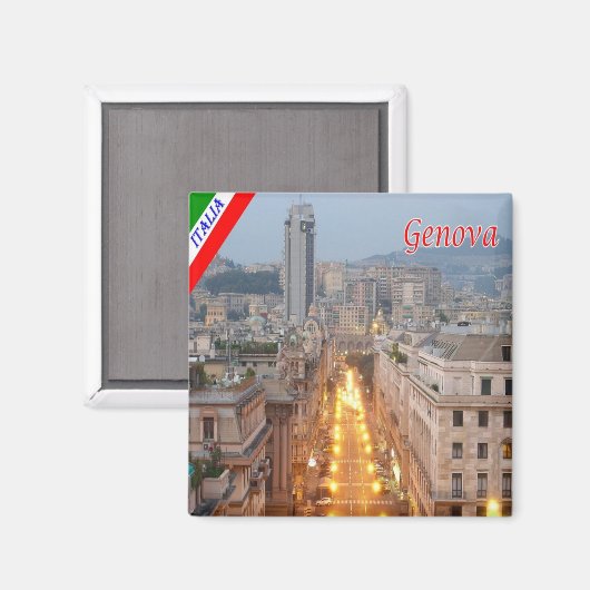 Aimant LGR161 GENOA, Brigata Liguria, Italie, Frigo (Recto/Verso)