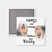 Aimant Lhasa Apso lave-vaisselle (Recto/Verso)