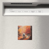 Aimant Lhassa Apso à l'automne Leaves automne Inspire (In Situ (Lave-vaisselle))