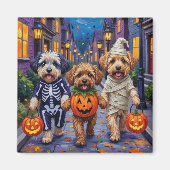 Aimant Lhassa Apso Trick-or-Treating En Costumes Hallowee (Devant)