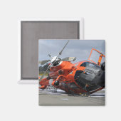 Aimant L'hélicoptère Dolphin MH-65 s'est écrasé à l'aérop (Recto/Verso)