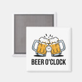 Aimant L'heure de la bière - Célébrons avec une froide (Recto/Verso)