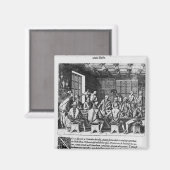 Aimant L'histoire de l'oeuf de Christophe Colomb (Recto/Verso)