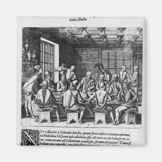 Aimant L'histoire de l'oeuf de Christophe Colomb (Devant)