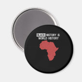 Aimant L'Histoire Noire est Mondiale Mois de l'Histoire A (Recto/Verso)