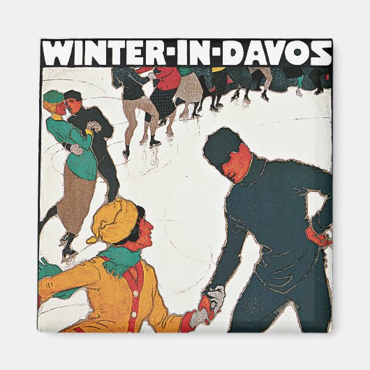 Aimant L'hiver à Davos (Devant)