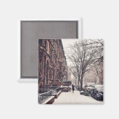 Aimant L'Hiver Sur Le Côté Supérieur Ouest (Recto/Verso)