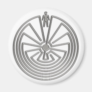 Aimant L'homme dans le Maze - l'argent