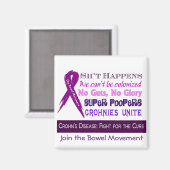 Aimant L'Humour de la maladie de Crohn (Recto/Verso)