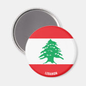 Aimant Liban Drapeau charmant patriotique (Recto/Verso)