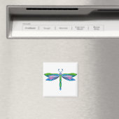 Aimant libellule colorée (In Situ (Lave-vaisselle))