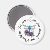 Aimant Libellule - esprit de nouvelles possibilités (Recto/Verso)