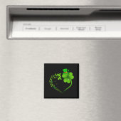 Aimant Libellule Irish Shamrock Cœur Joyeux St Patrick (In Situ (Lave-vaisselle))