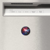 Aimant libellule rouge brillante (In Situ (Lave-vaisselle))