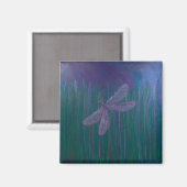 Aimant libellule violette Shimmer (Recto/Verso)