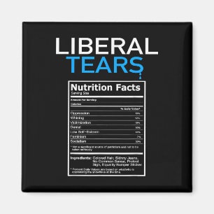 Aimant Libéral Larmes Anti Libéral Pro Trump Républicain