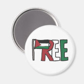 Aimant Libérer la Palestine (Recto/Verso)