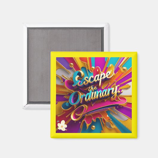 Aimant "Libérer la vitalité de la vie" (Recto/Verso)