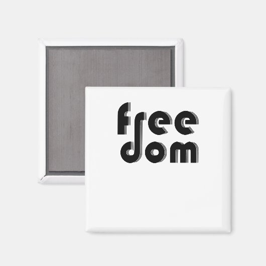 Aimant liberté (Recto/Verso)