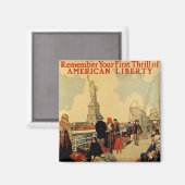 Aimant Liberté américaine (Recto/Verso)