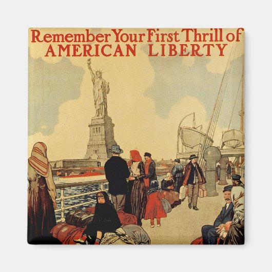 Aimant Liberté américaine (Devant)