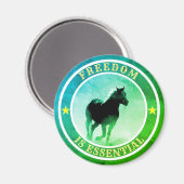 Aimant Liberté (cheval) (Recto/Verso)