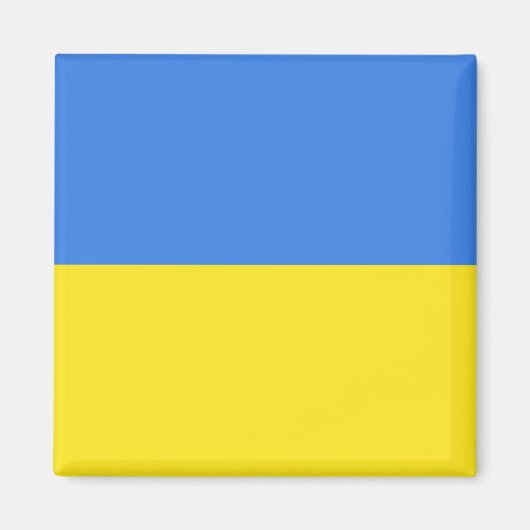 Aimant Liberté du drapeau ukrainien (Devant)
