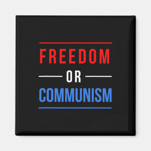 Aimant Liberté Ou Communisme Drôle Élection 2024 Trump Vs