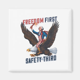 Aimant Liberté Première Sécurité Troisième 4 juillet Patr