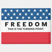 Aimant Liberté Un Véritable Patriote (Recto)
