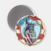 Aimant Liberté USA (Recto/Verso)