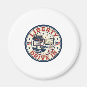 Aimant Liberty Drive In Patriotique Patriotique Drive In