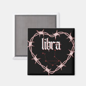 Aimant Libra Constellation Gothique Aesthétique Fils Barb (Recto/Verso)