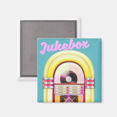 Aimant Librairie de musique vintage (Recto/Verso)