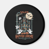 Aimant Librairie Halloween Chemise Haunted Library (Devant)