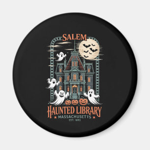 Aimant Librairie Halloween Chemise Haunted Library