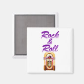 Aimant Librairie Rock and Roll (Recto/Verso)