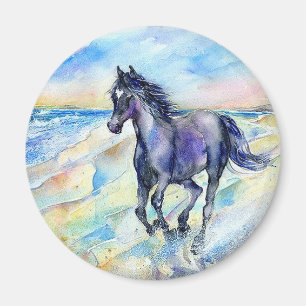 Aimant libre courant de cheval