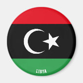 Aimant Libye Drapeau charmant patriotique (Devant)