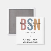 Aimant Licence BSN en sciences infirmières sur mesure (Recto/Verso)
