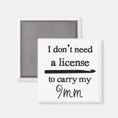 Aimant Licence Crochet Hook (Recto/Verso)