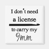 Aimant Licence Crochet Hook (Devant)