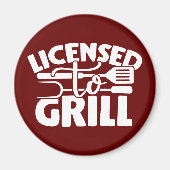 Aimant Licence De Grill (Devant)
