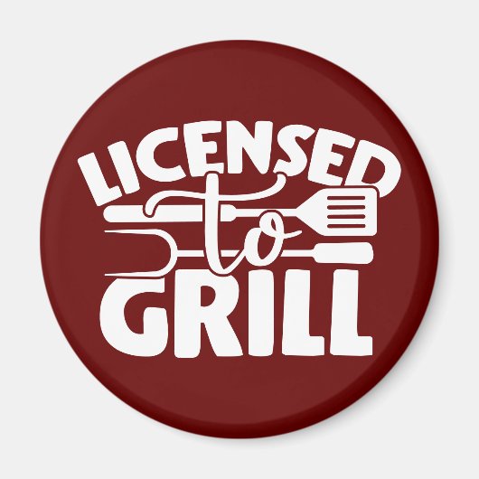 Aimant Licence De Grill (Devant)