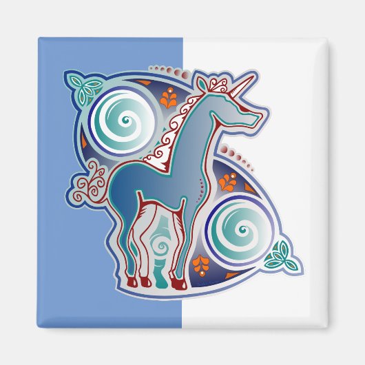 Aimant Licorne celtique (Devant)