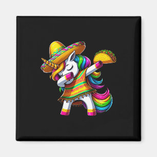 Aimant Licorne Dabbing Cinco De Mayo Fête Mexicaine Fiest