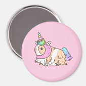 Aimant licorne de cochon de Guinée (Recto/Verso)