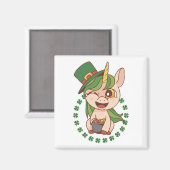Aimant Licorne de la Saint-Patrick (Recto/Verso)