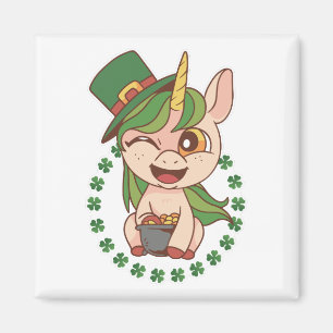 Aimant Licorne de la Saint-Patrick