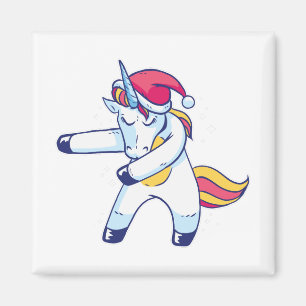 Aimant Licorne de Noël